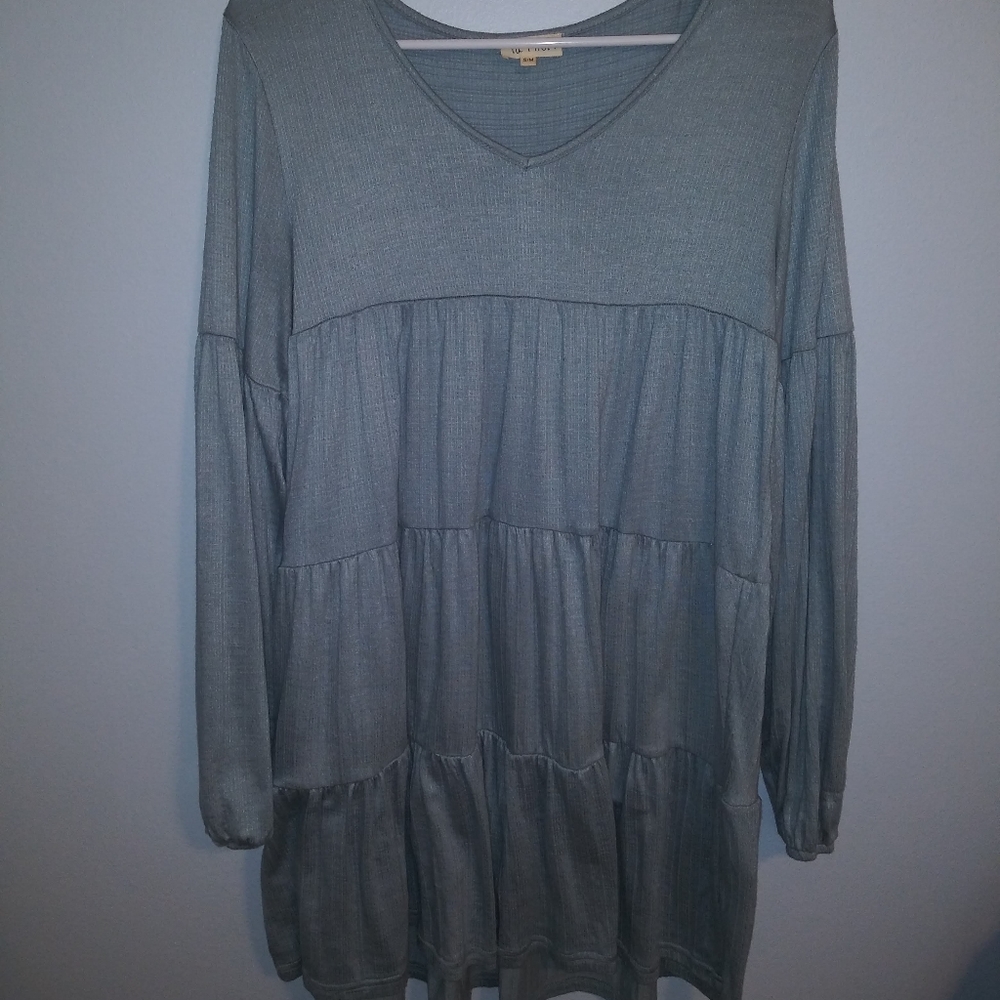 Light blue, vneck dress! Size S/M